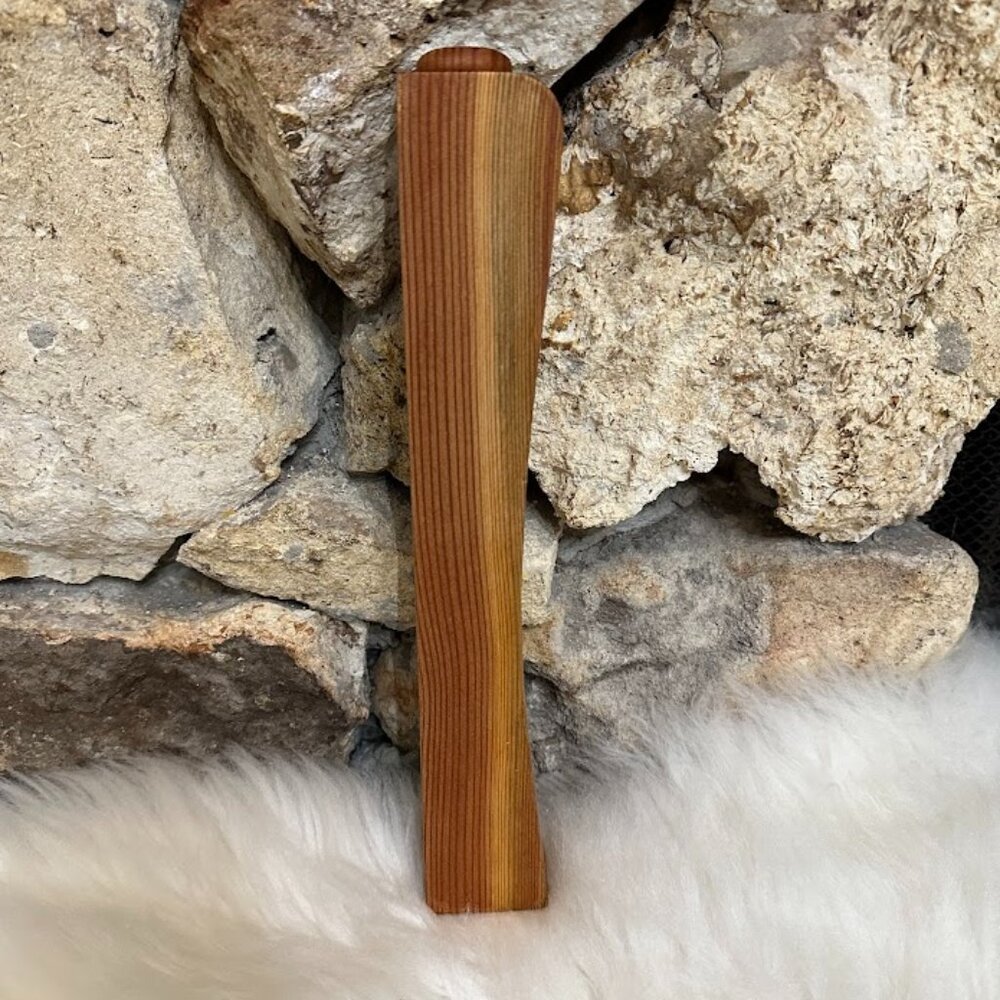 Handmade Decorative Vase Made of Natural Wood Home Decor Size: 2 x 10.5 inch